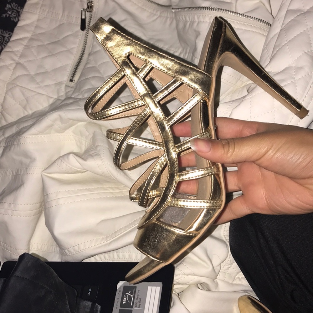 Gold heels
